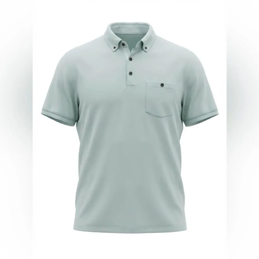 Ted Baker Mens Mint Green Polo Shirt size 5